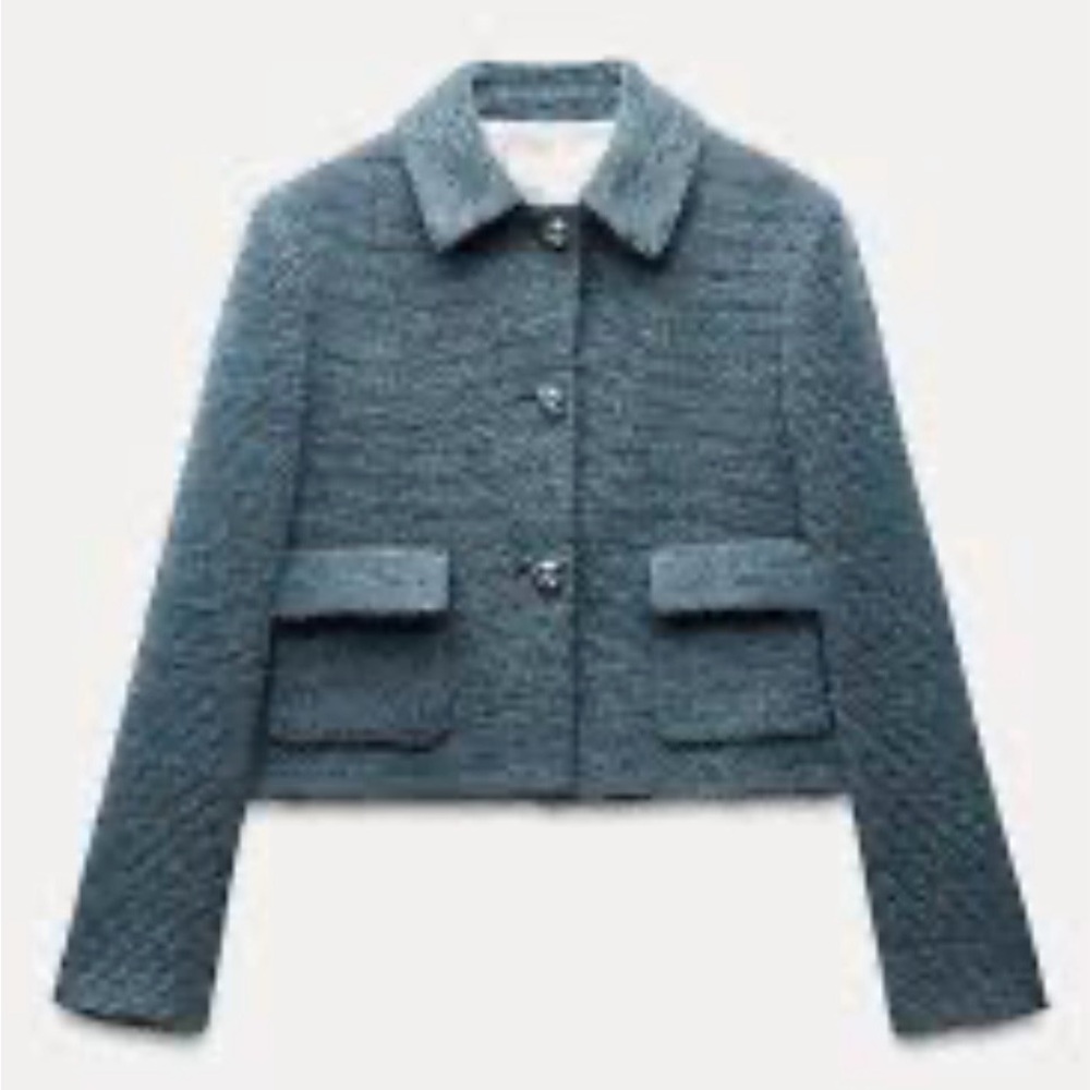 Zara Cropped Blazer Jacket - Women